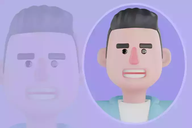 Stylized 3D Male Tour Guide Character - Cartoon Travel Host