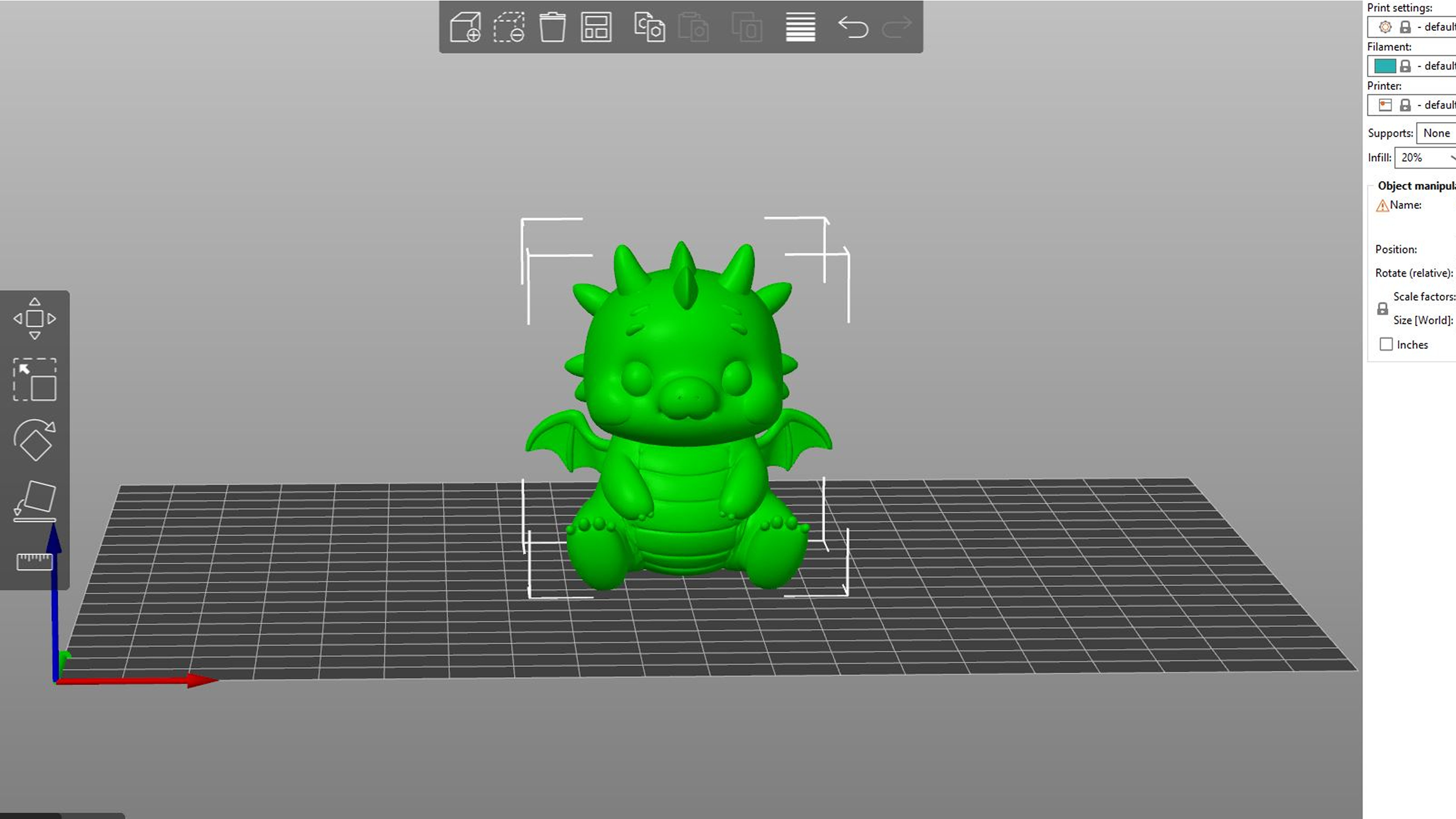 Kawaii Dragon Baby 3D print model_1