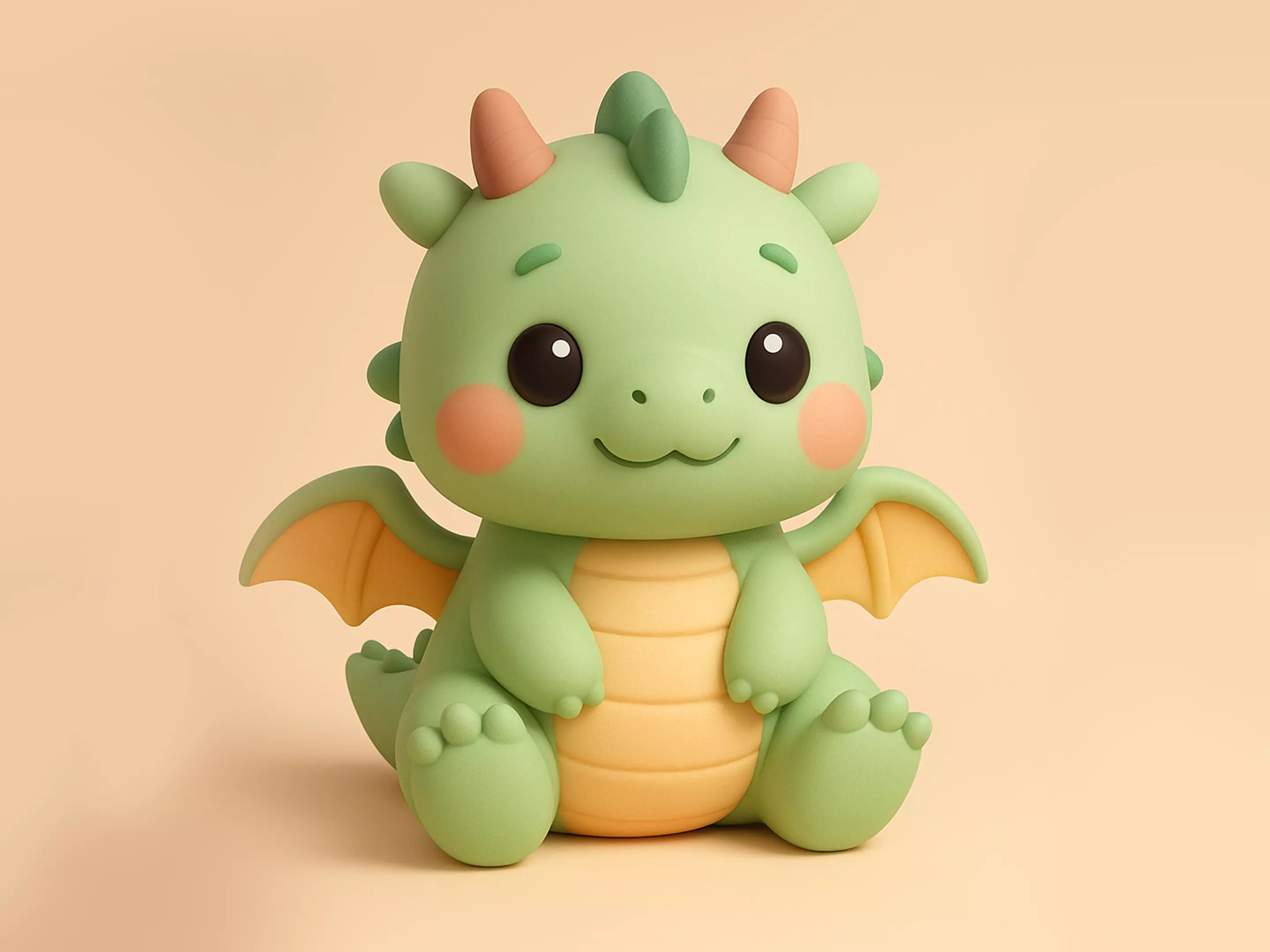 Kawaii Dragon Baby 3D print model_0