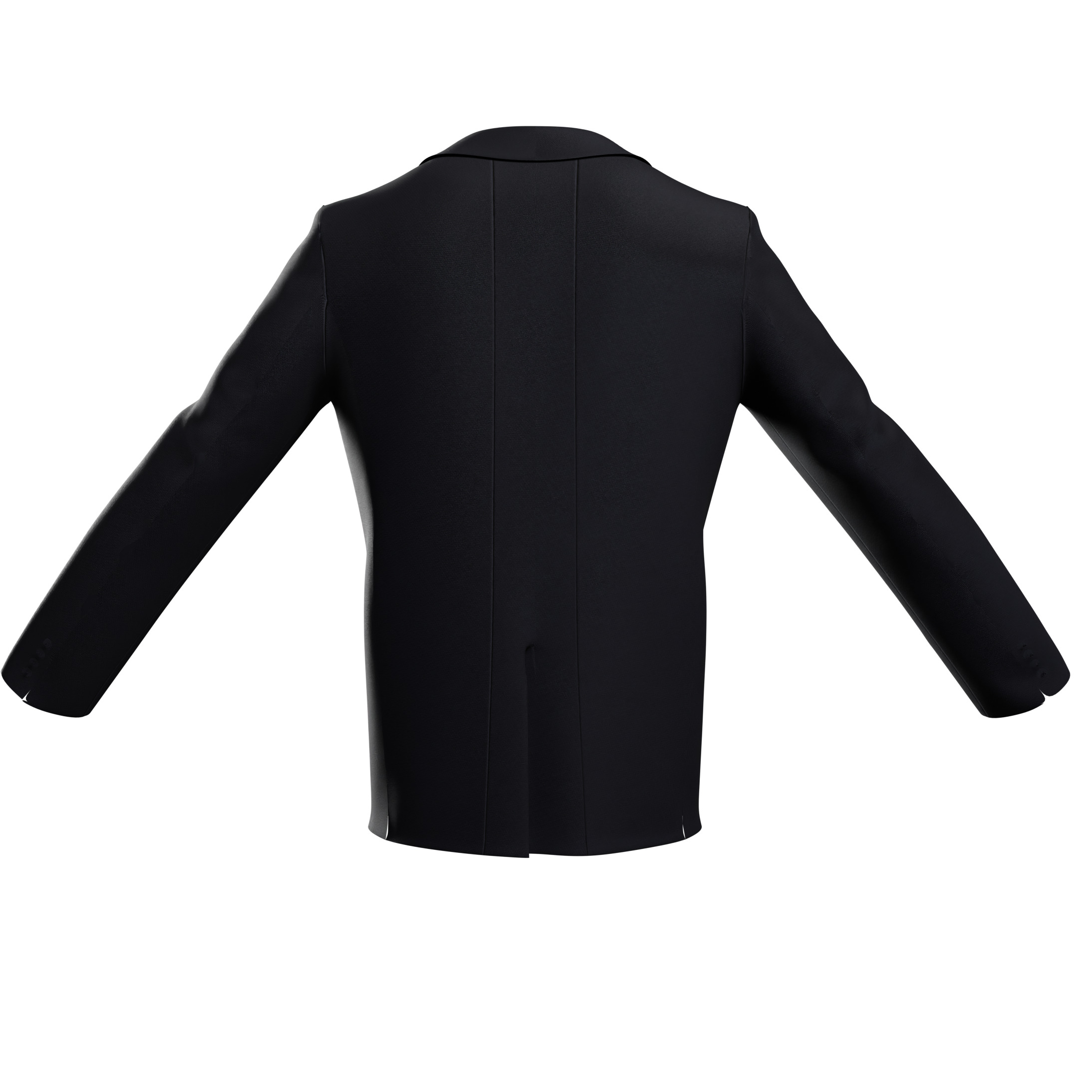 Classic Men Suit Low-poly 3D model_4