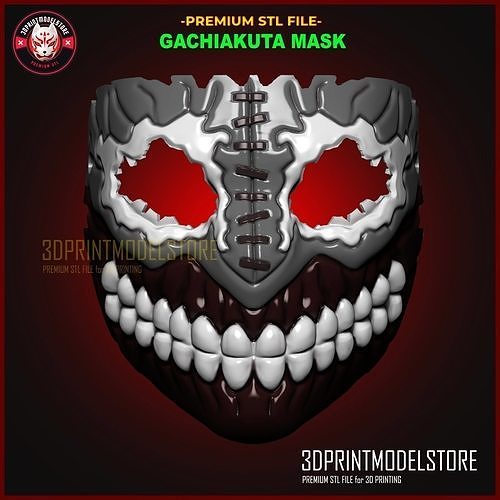 Gachiakuta Mask - Gachiakuta Killer Cosplay Helmet Anime 3D print model