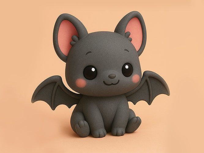 Bat Chibi Kawaii 3D print model
