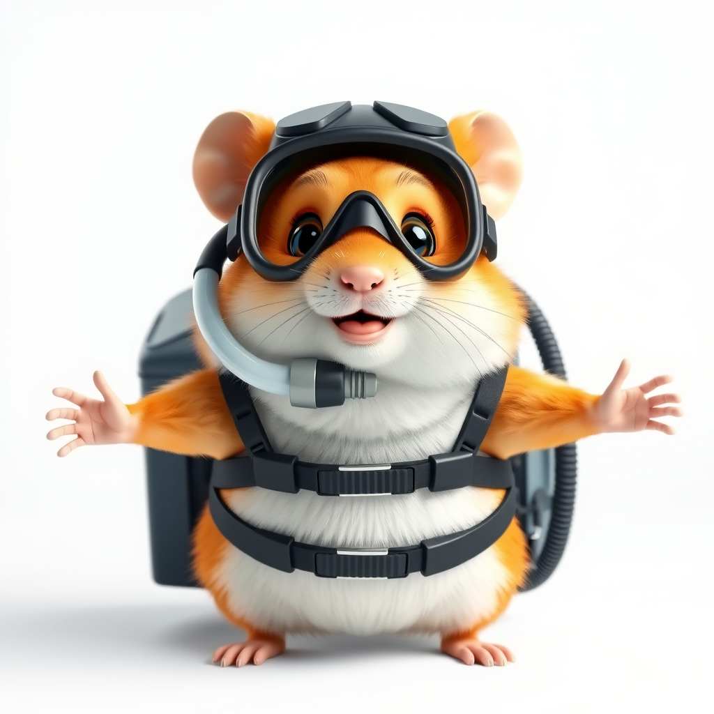 Adventurous Hamster Character Model  Rigged and Animated Low-poly 3D model_2