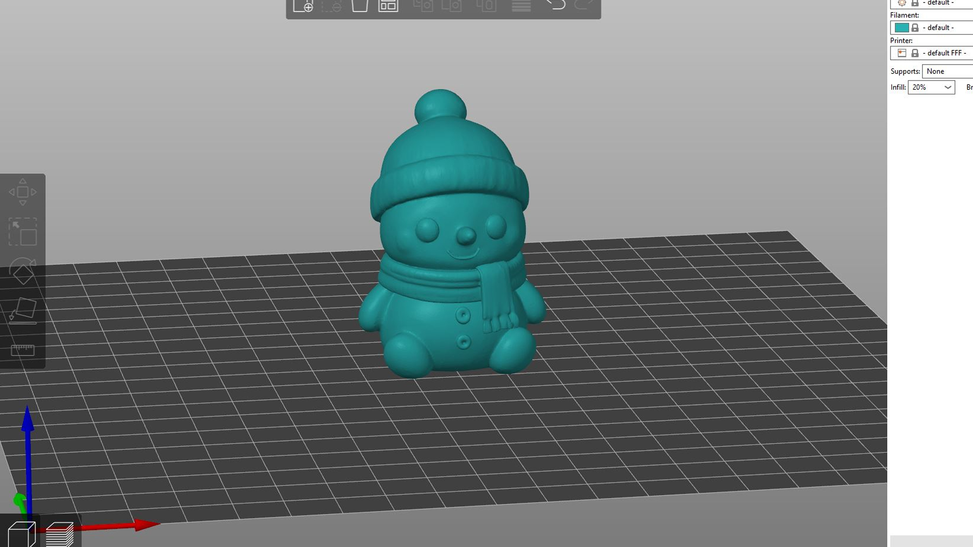 Snowman Decor 3D print model_1