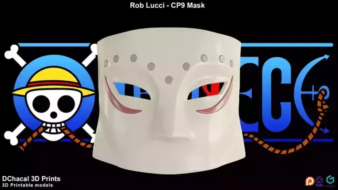 Rob Lucci - CP 9 Mask - One piece