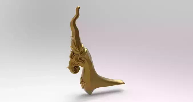Khmer decor Chorvea for pagoda khmer 3D print model