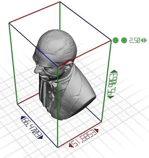 Scanned Dracula Torso 3D print model_6