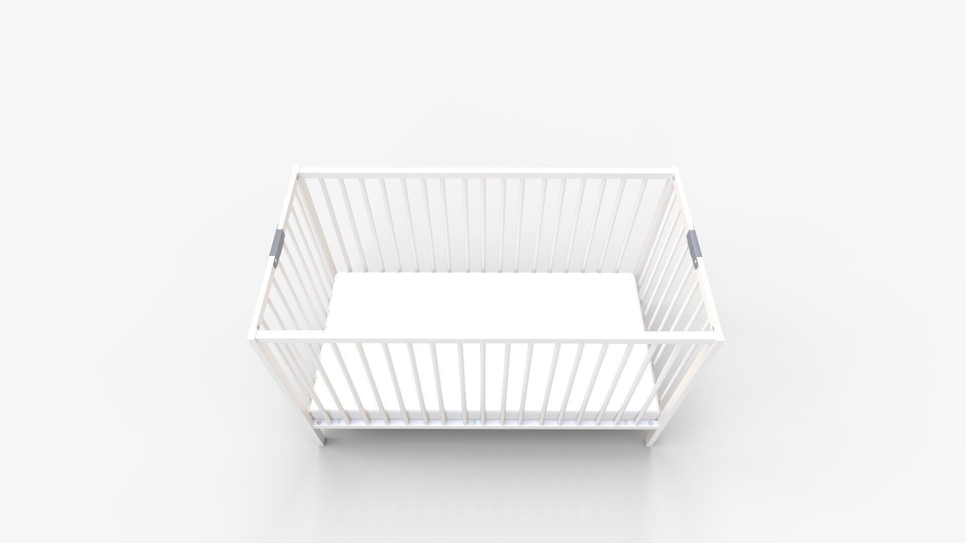 Baby Cot ESSENTIEL White 3D model_6