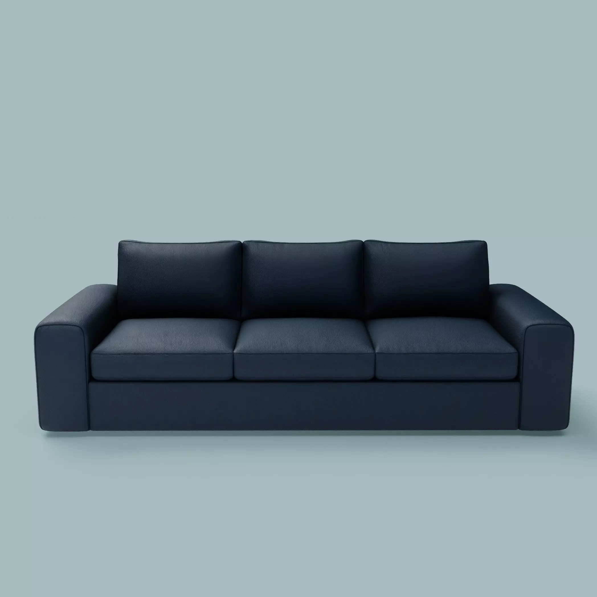 couch sofa Low-poly 3D model_0