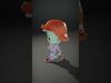 Cute Alien Kid with Baseball Cap Rigged and Animated Low-poly 3D model_2