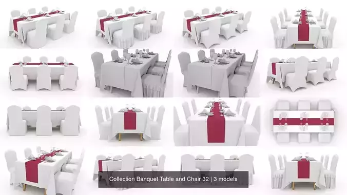 Collection Banquet Table and Chair 32 
