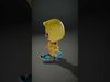 Cute Toddler Cartoon Character in Yellow Hoodie Rigged and An... Low-poly 3D model_2