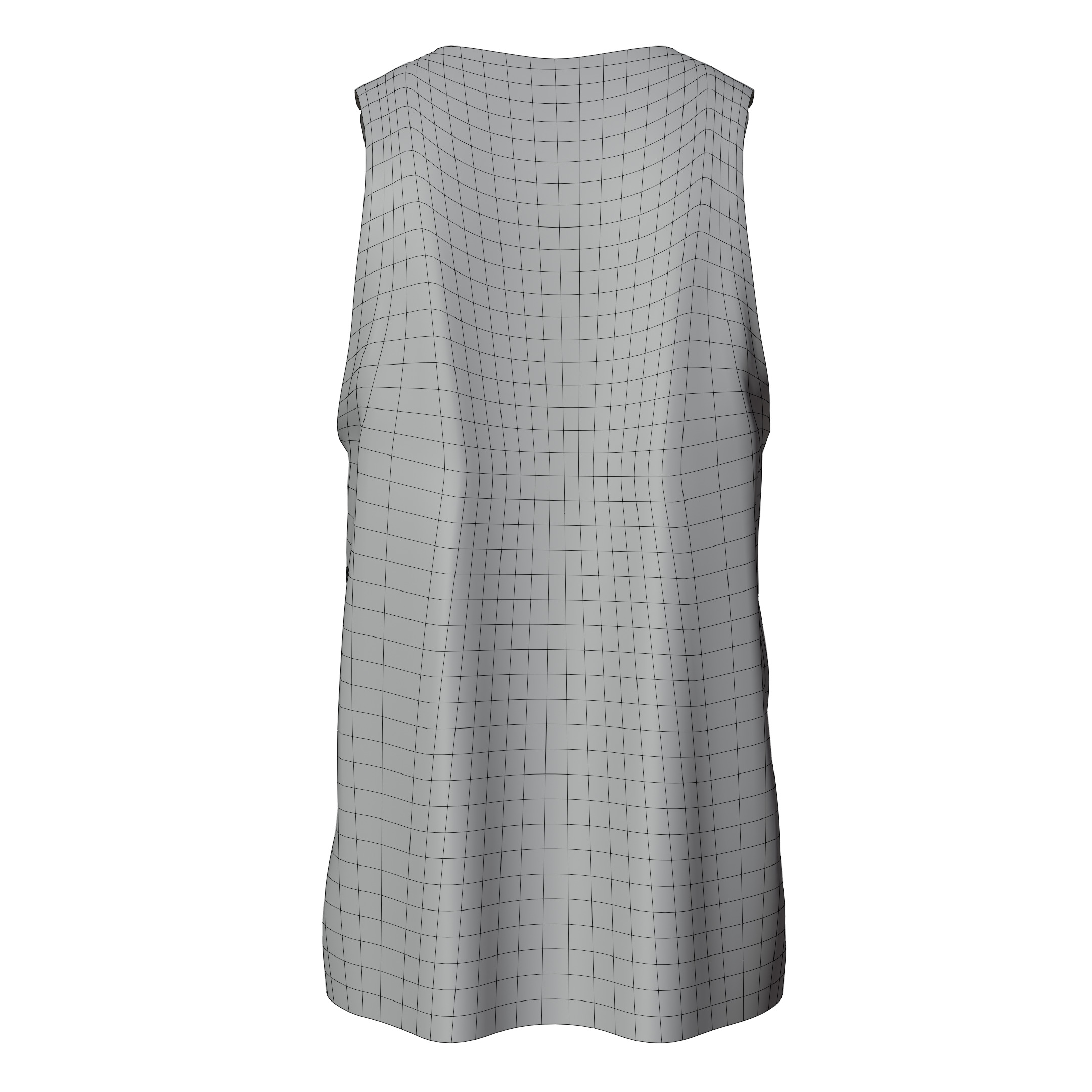 low poly singlet Tank Top Low-poly 3D model_4