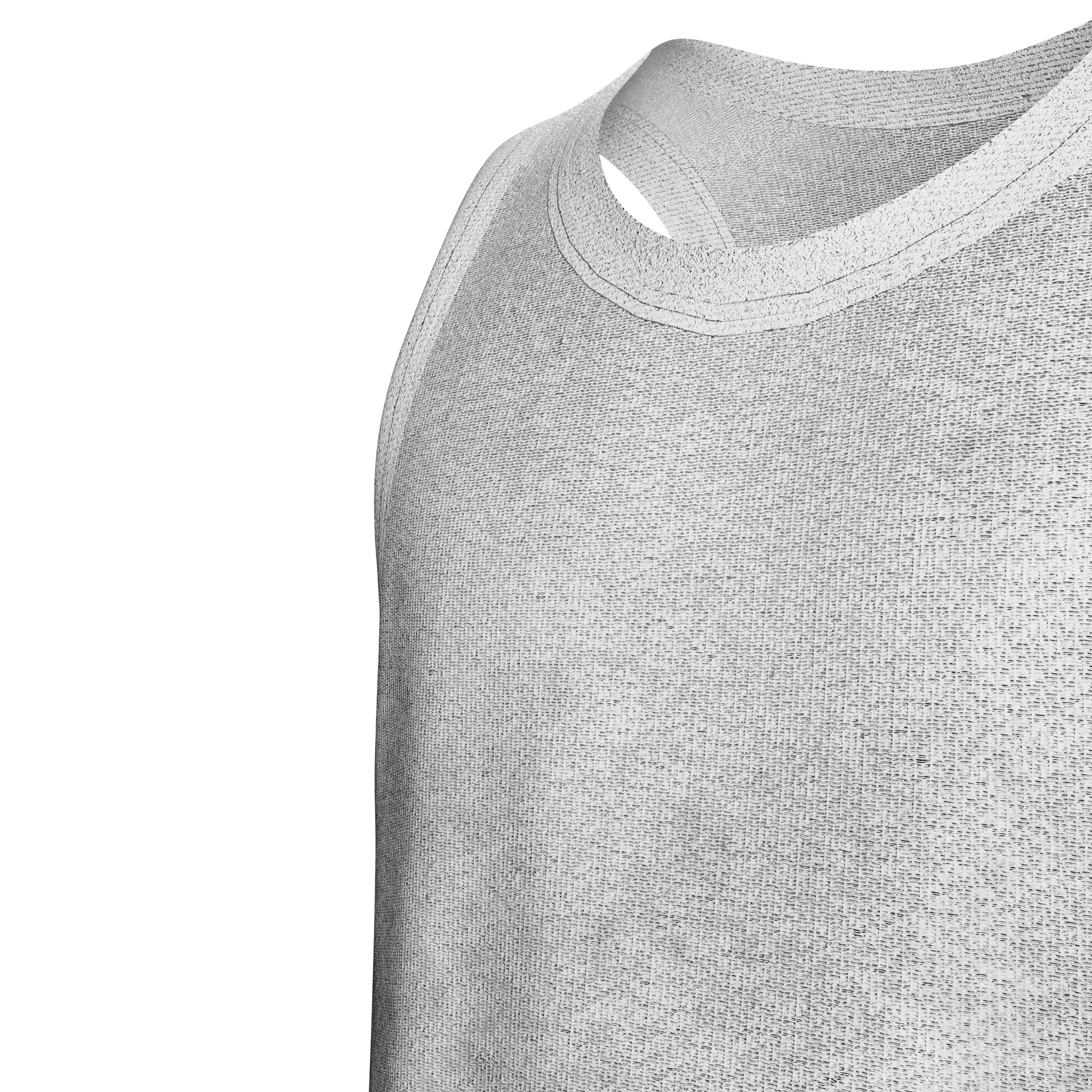 low poly singlet Tank Top Low-poly 3D model_6