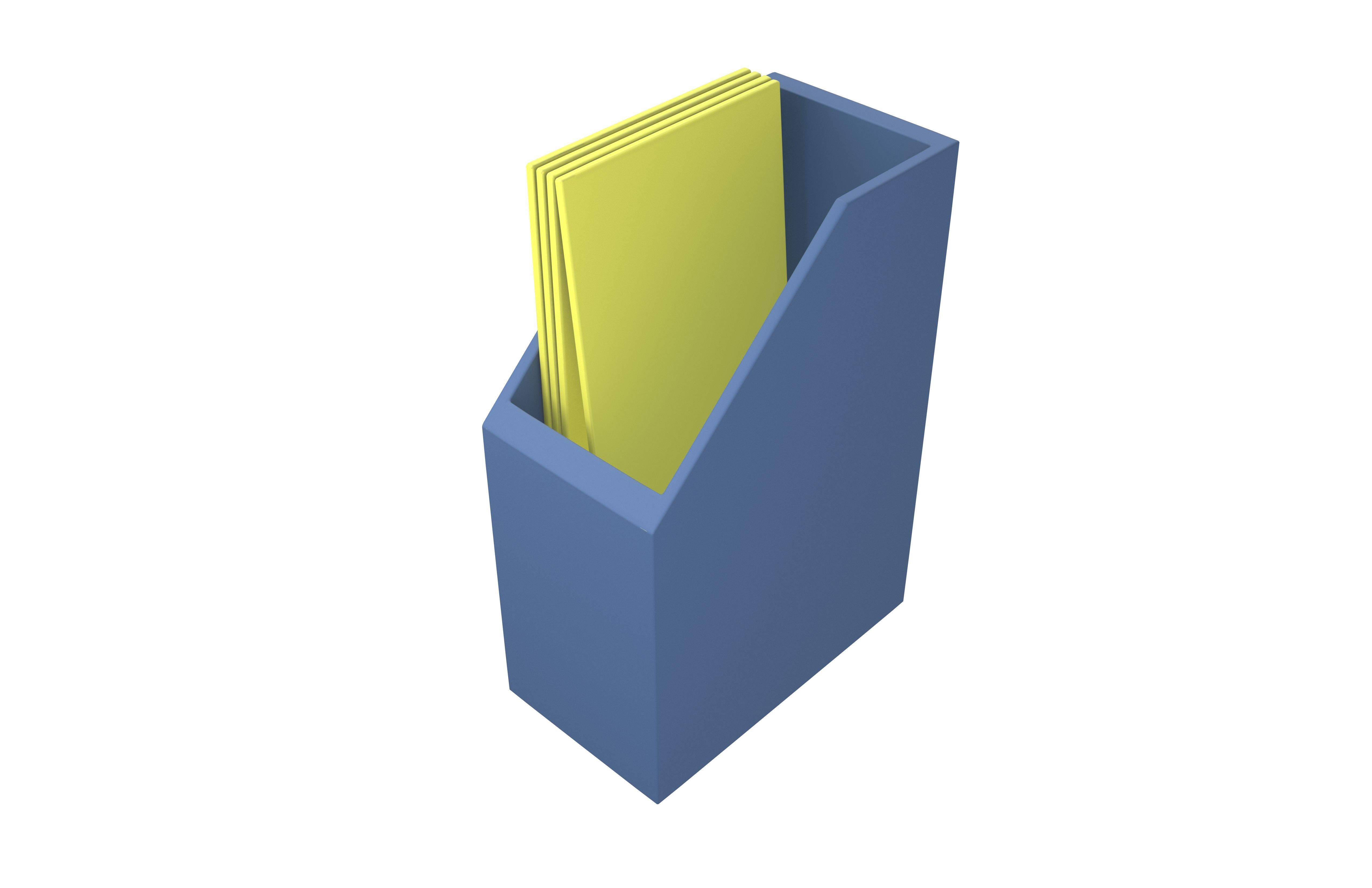 Office Stationery File Folder Icon v1 001 Low-poly 3D model_2