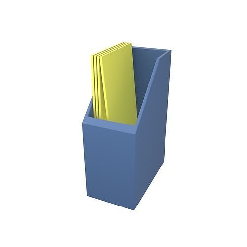 Office Stationery File Folder Icon v1 001 Low-poly 3D model