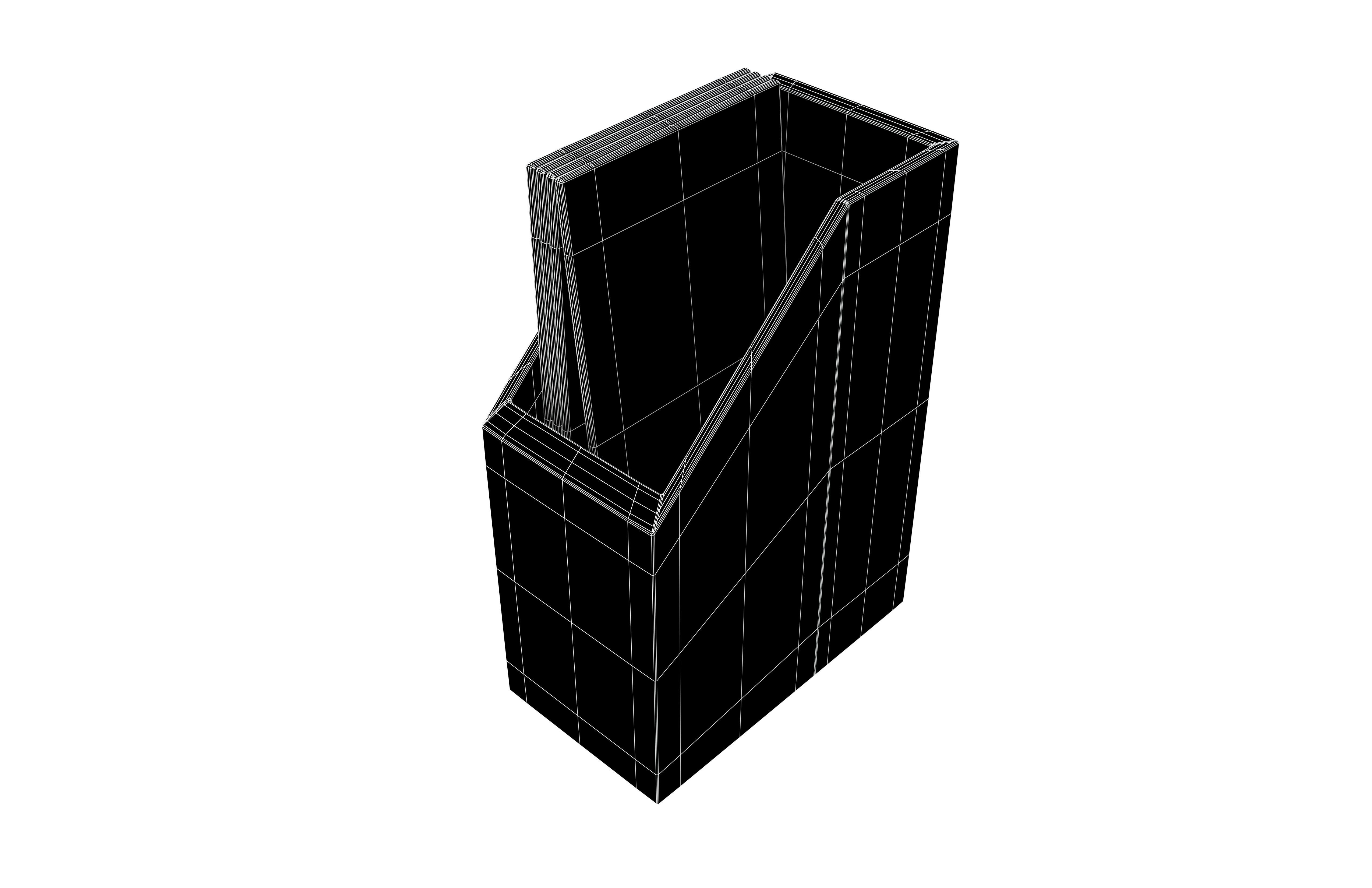 Office Stationery File Folder Icon v1 001 Low-poly 3D model_7