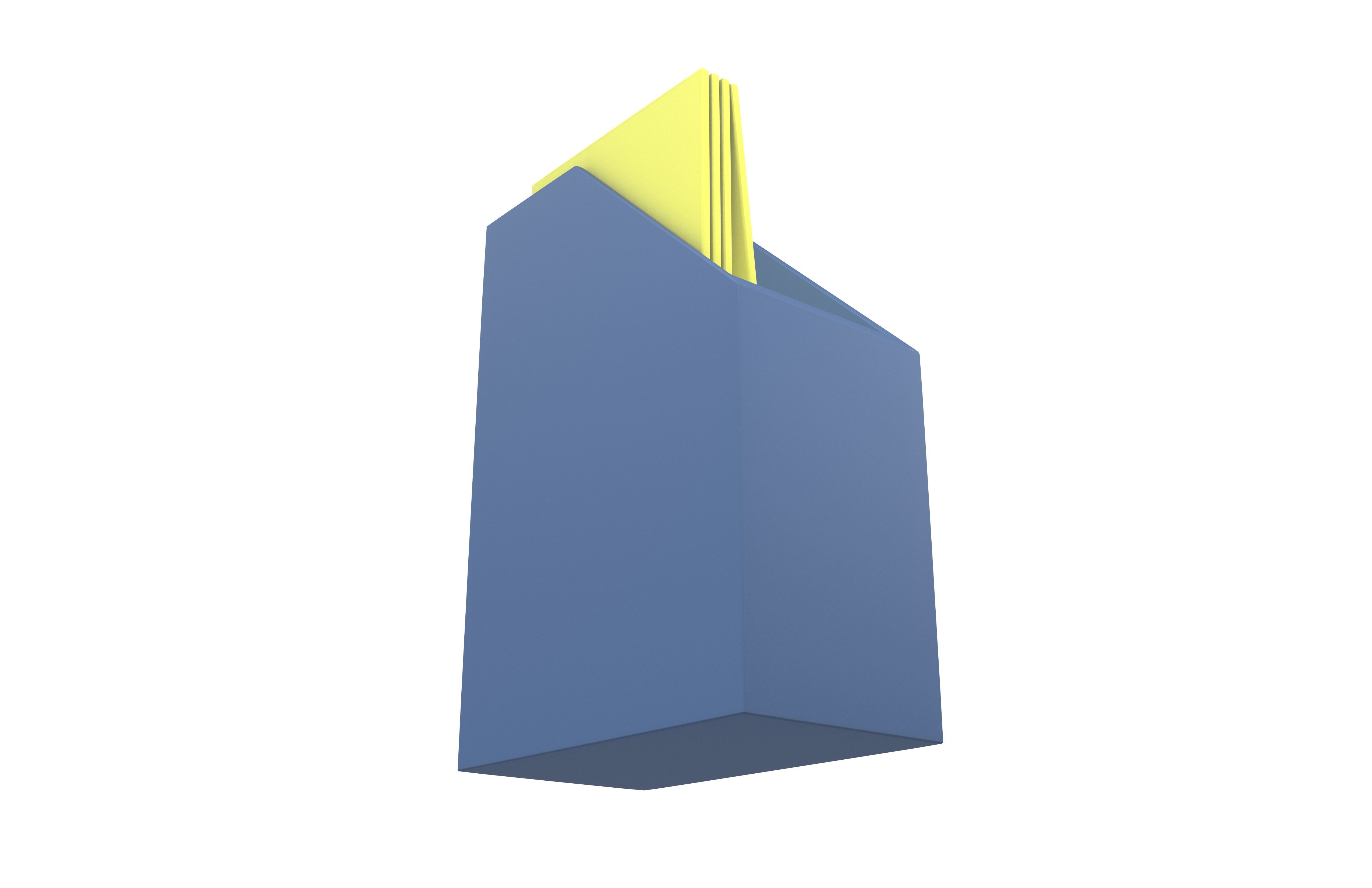 Office Stationery File Folder Icon v1 001 Low-poly 3D model_3