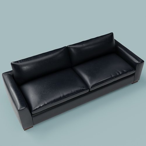 Marfa Grainte sofa Low-poly 3D model