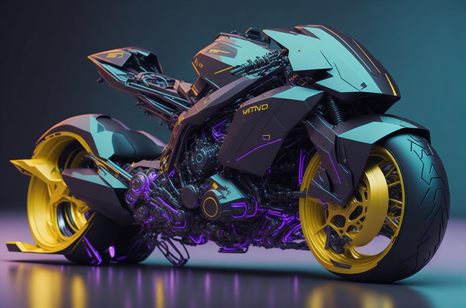 Character Bike Low-poly 3D model_2