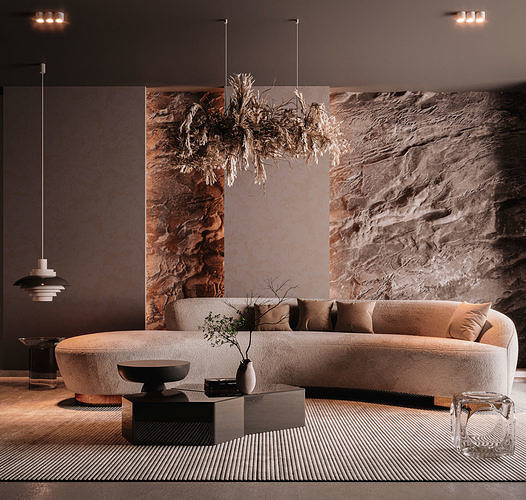 Modern Living Room  3D model