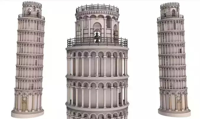 Leaning Tower of Pisa 3D model