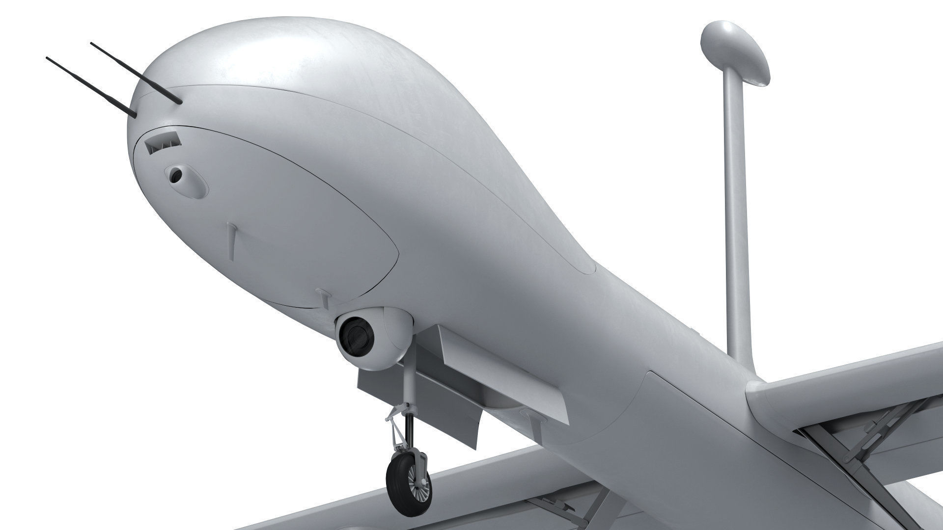 Elbit Hermes 900 UAV Israel military drone 3D model_8