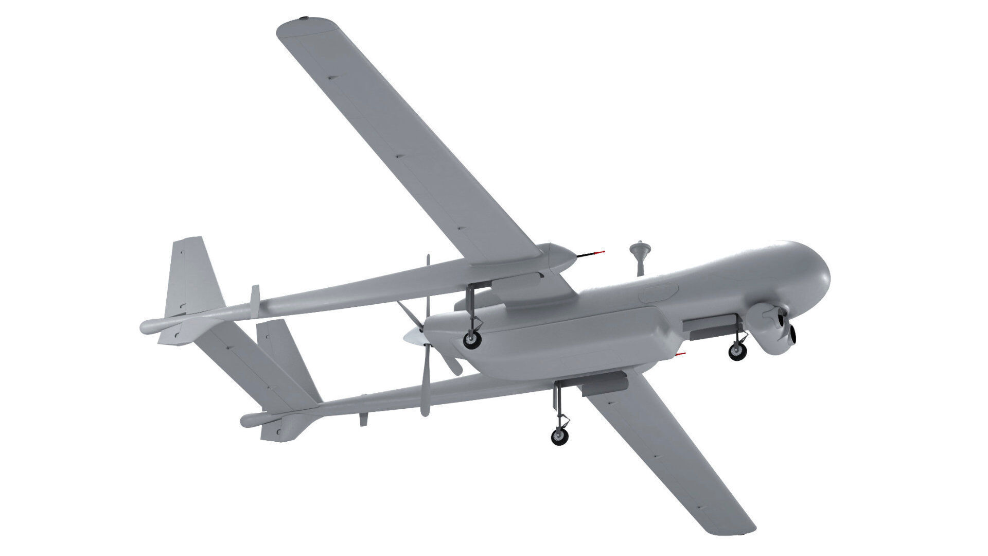 UAV Heron TP Israel Aerospace Industries drone 3D model_2