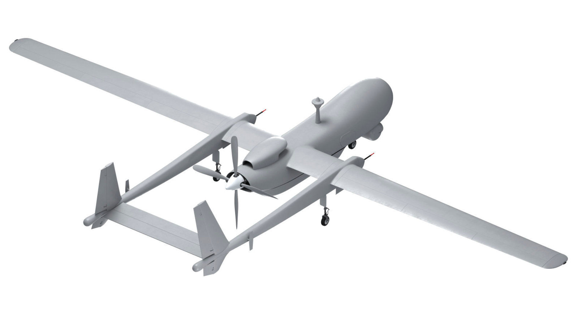 UAV Heron TP Israel Aerospace Industries drone 3D model_3