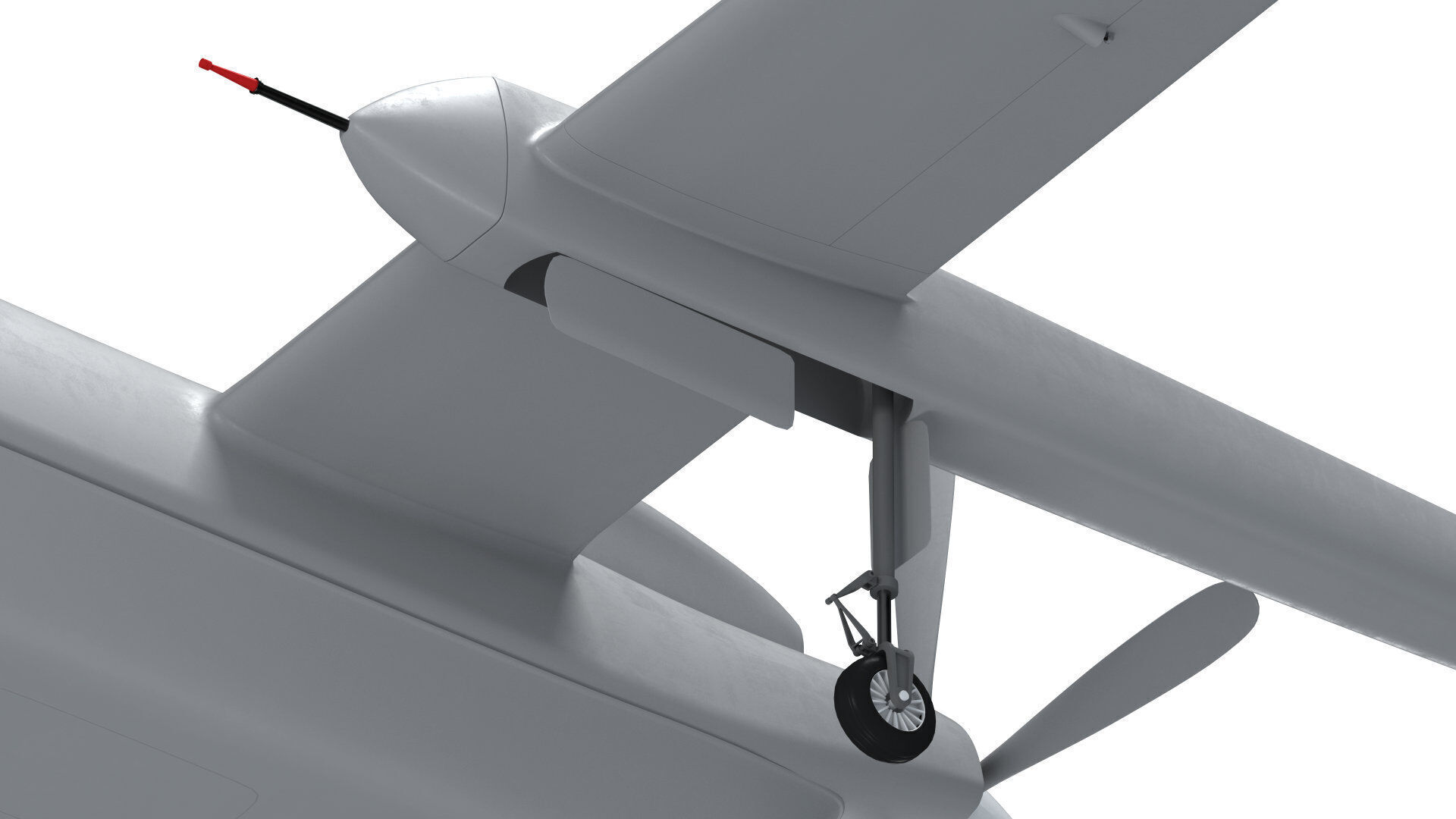 UAV Heron TP Israel Aerospace Industries drone 3D model_5