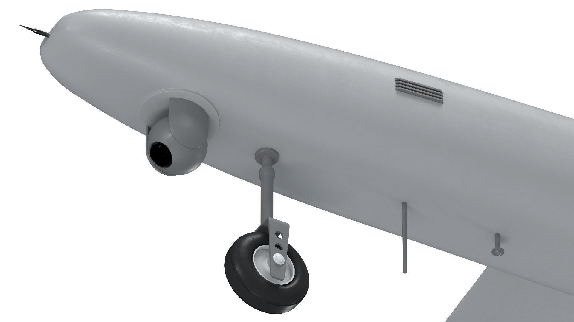 Iranian Drone Mohajer-6 Grey 3D model_7