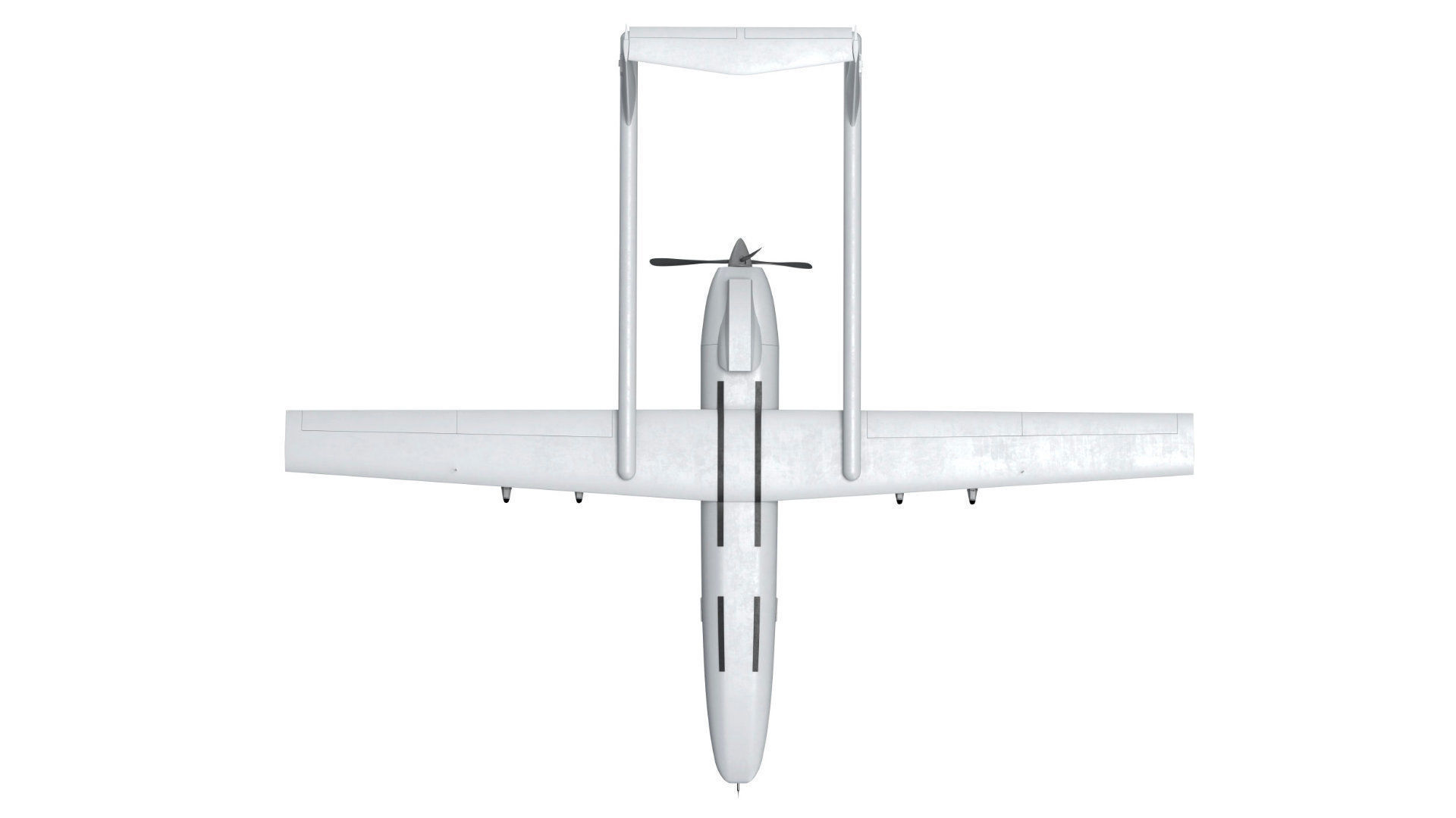 Iranian Drone Mohajer-6 Grey 3D model_6