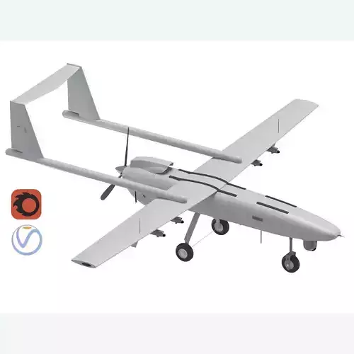 Iranian Drone Mohajer-6 Grey