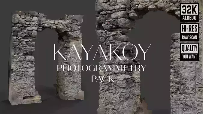 Abandoned House Ruined Part Scan - Doorframe 01