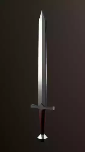 Low Poly Sword 3D model