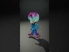 Cute Chibi Girl in Trendy Outfit Rigged and Animated Low-poly 3D model_2