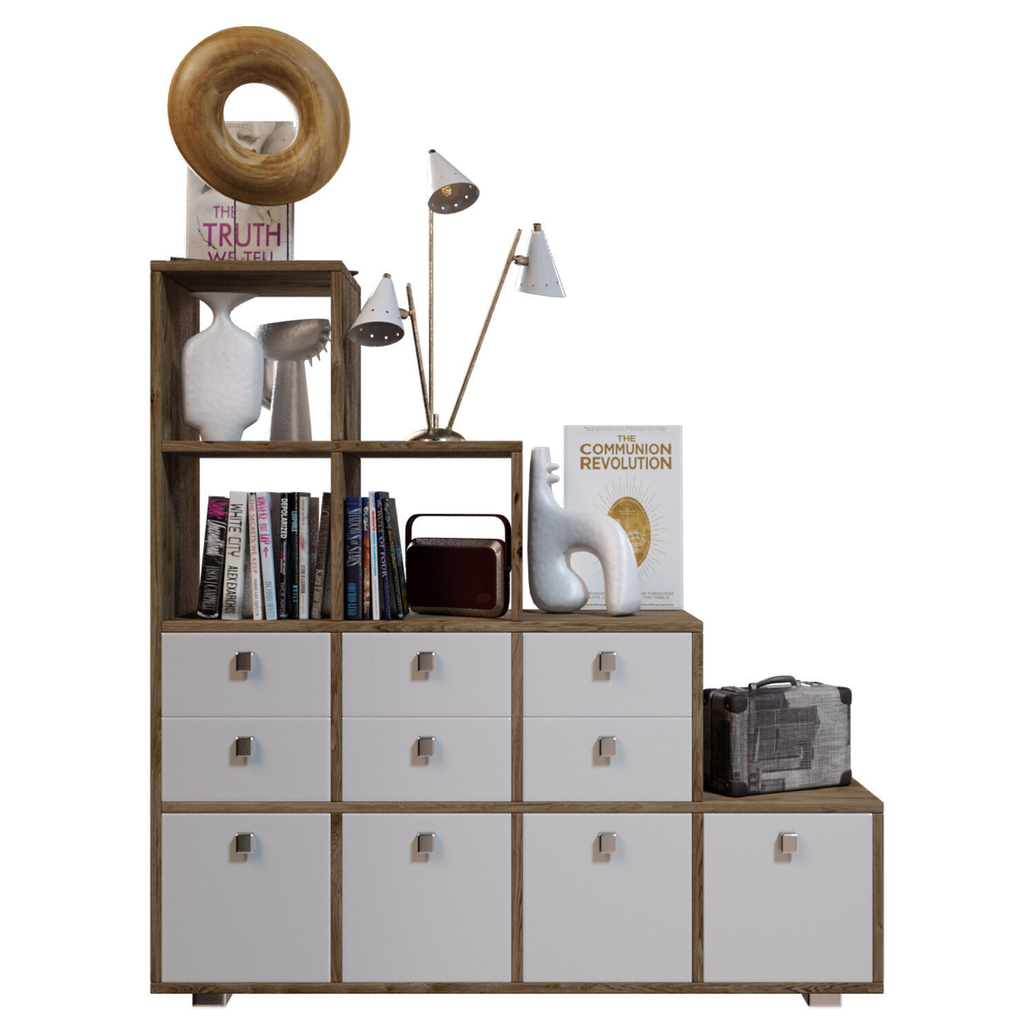 Slide Rack Bricks 3D model_2