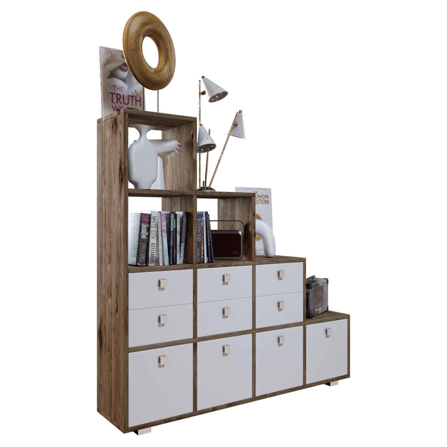 Slide Rack Bricks 3D model_1