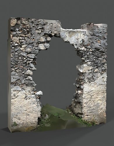 Abandoned House Ruined Part Scan - Doorframe 02 3D model