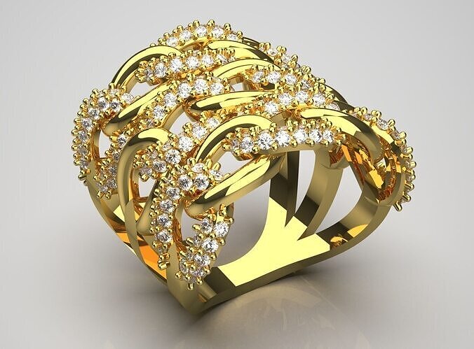 woman ring jr00156 3D print model