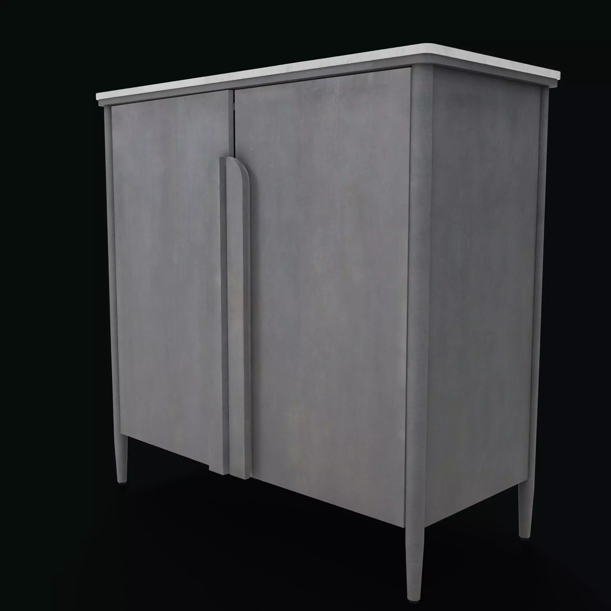 cupboard Low-poly 3D model_0