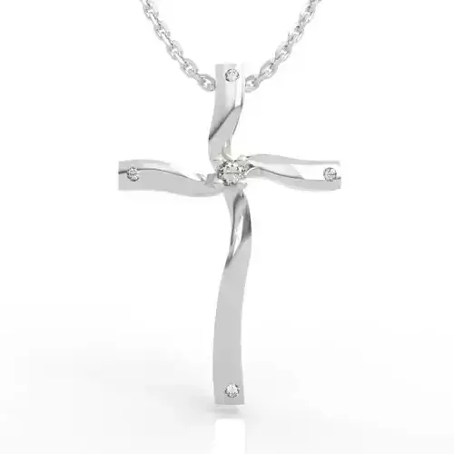 Ultimate Twisted Cross Necklace