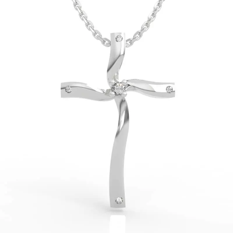 Ultimate Twisted Cross Necklace 3D print model