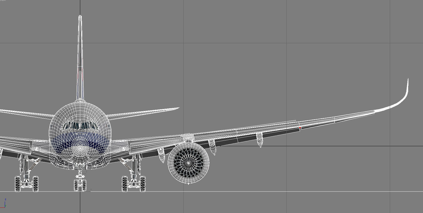 Airbus A350-900 XWB China airlines livery Low-poly 3D model_15