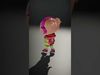 Chibi Green Alien Rigged and Animated Character with Headphon... Low-poly 3D model_2