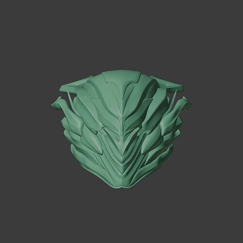 Futuristic Spiked Cosplay Helmet STL  3D print model