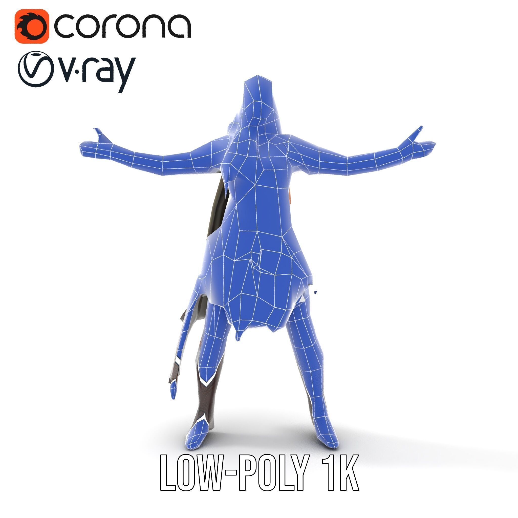 Elf Warrior Rigged and Animated Character Model with Armor an... Low-poly 3D model_31