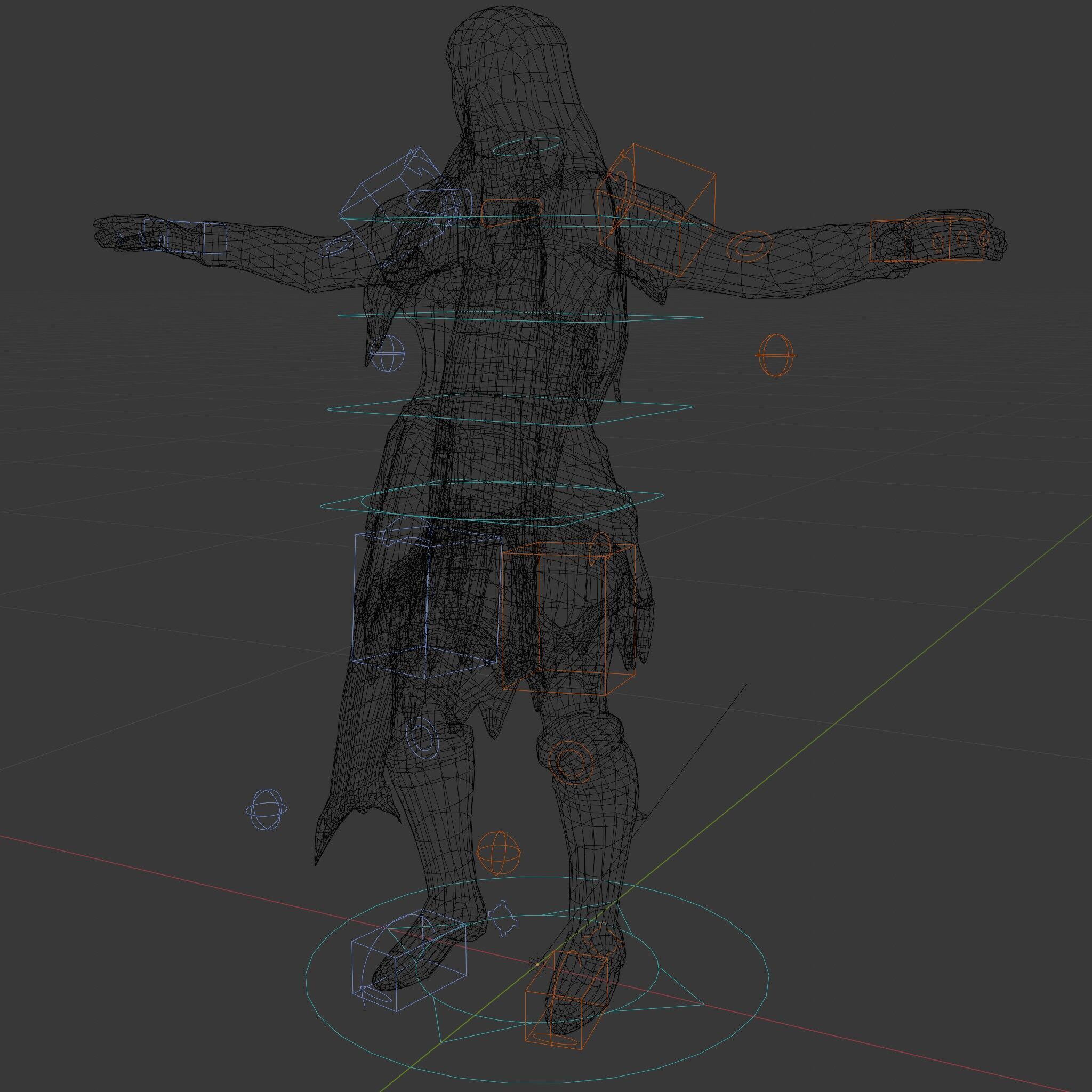 Elf Warrior Rigged and Animated Character Model with Armor an... Low-poly 3D model_6