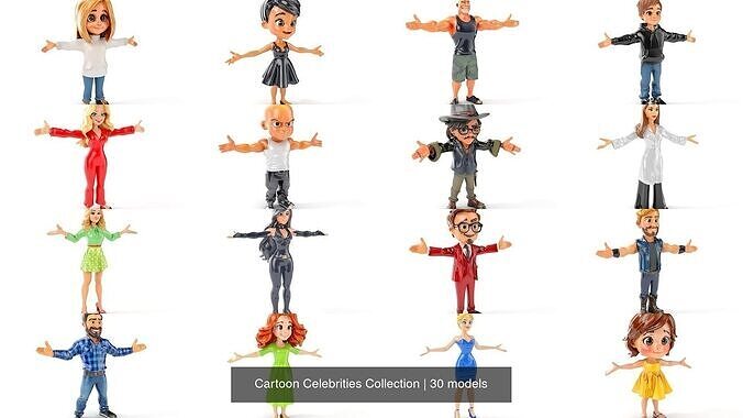 Cartoon Celebrities Collection 