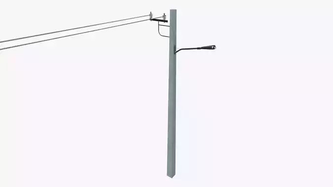 Electric Pole With Light